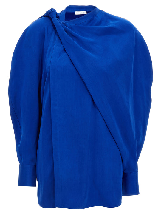 Asymmetric Shirt Camicie Blu