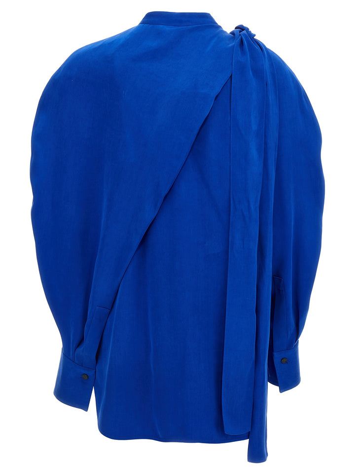 Ferragamo Asymmetric Shirt Camicie - Blu | 45778db0369bb9dd37c938d2529b1e20587a08c1