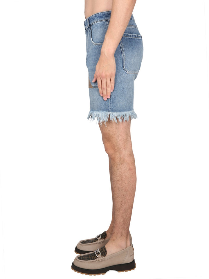 Fendi Shorts - Blue | 630985d9000ca0876ba48db0caf26e7e148e79ec