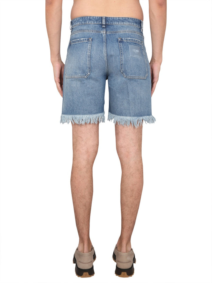 Fendi Shorts - Blue | 8b3251c3da21d8ccc947423eae7177cb9fc8bcf9