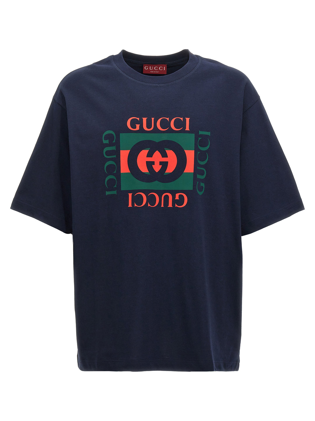 Gucci Logo Print T shirt - Blu | ecaf41f039850ed2c93b0becff667a922ef46e78