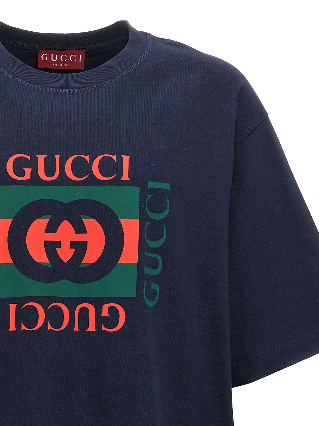 Gucci Logo Print T shirt - Blu | d17d96a4eb3130c5e6d924c32802af642e2c8b43
