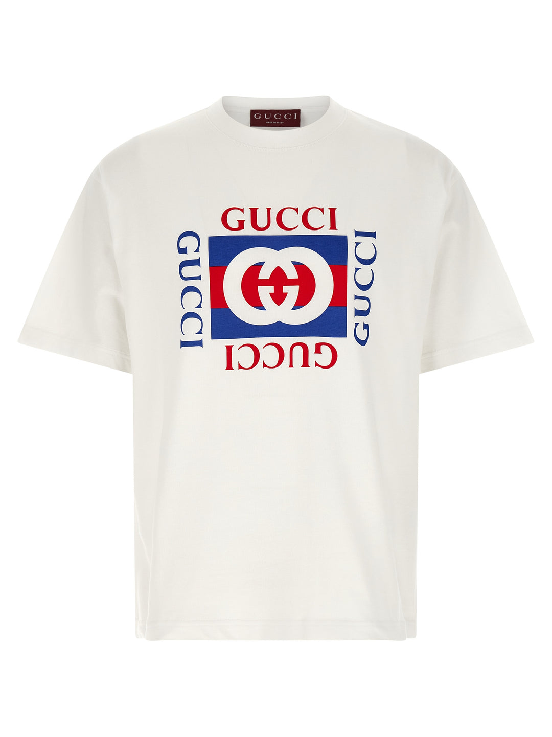 Gucci Logo Print T shirt - Bianco | d30b7e9c3f3d55d1bd13d4c3c244b0e950df3f5b