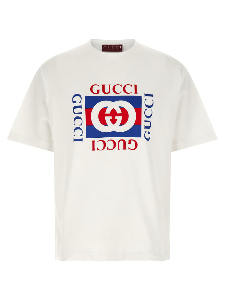 Gucci Logo Print T shirt - Bianco | d30b7e9c3f3d55d1bd13d4c3c244b0e950df3f5b