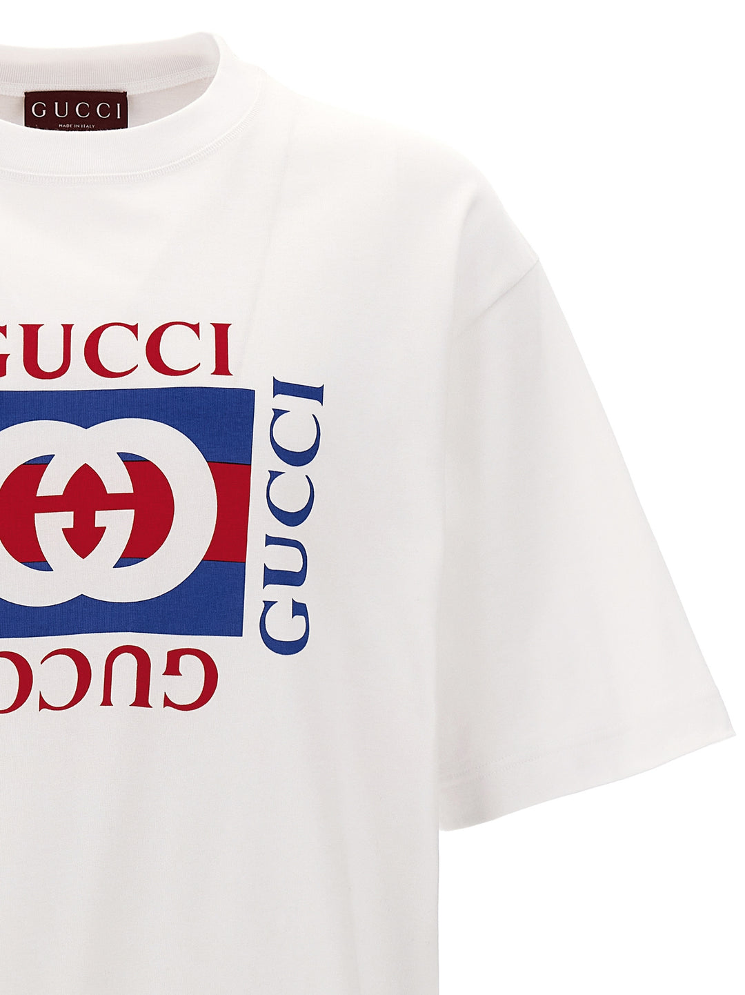 Gucci Logo Print T shirt - Bianco | 5e97d95dad0337abc878cf7c770ad75dd1c660c1