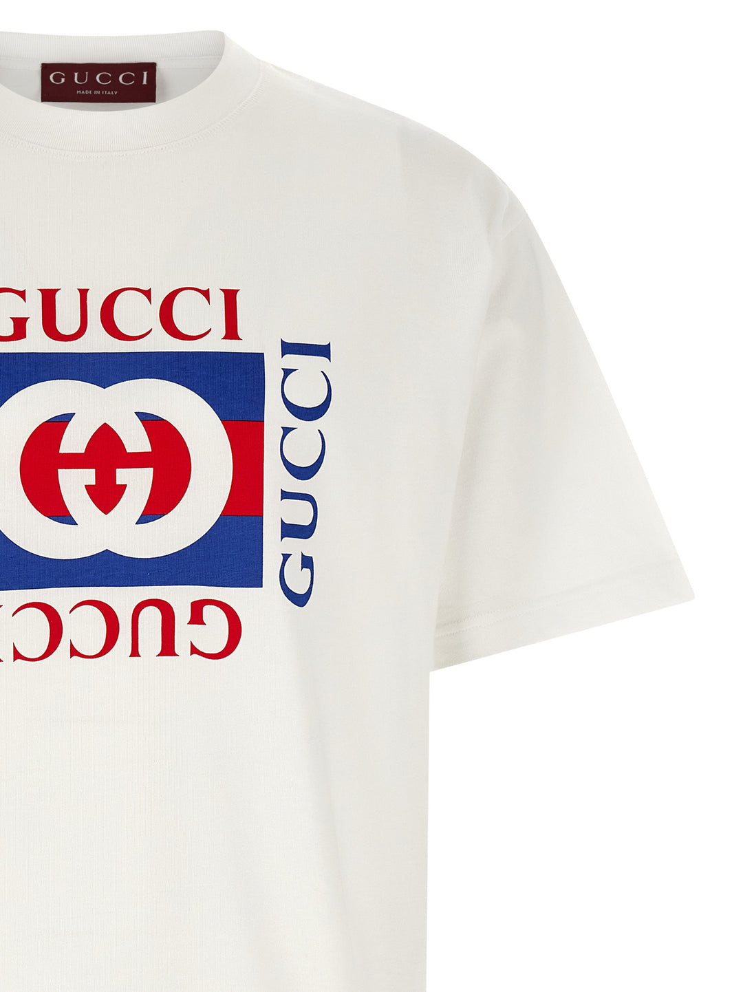 Gucci Logo Print T shirt - Bianco | 60524b29cede58e712c4485b5b79aa9fe593b713