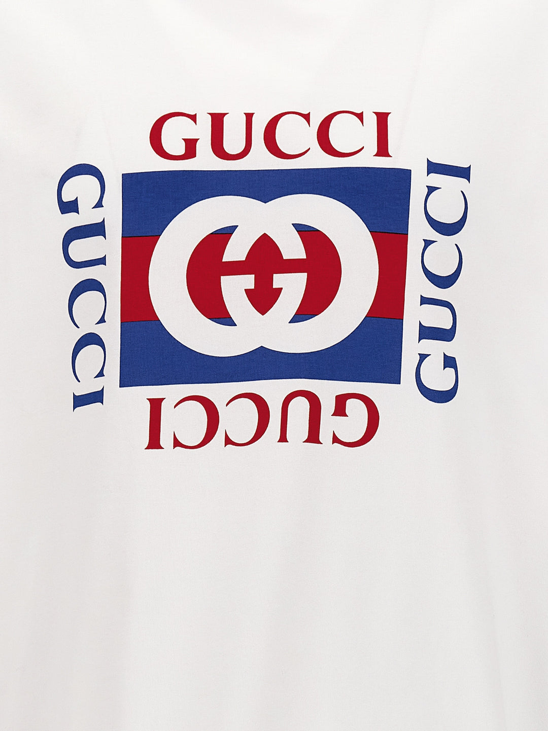 Gucci Logo Print T shirt - Bianco | 78c90d8d741aecb6b9f78ef9b4cf1282e12f4ed1