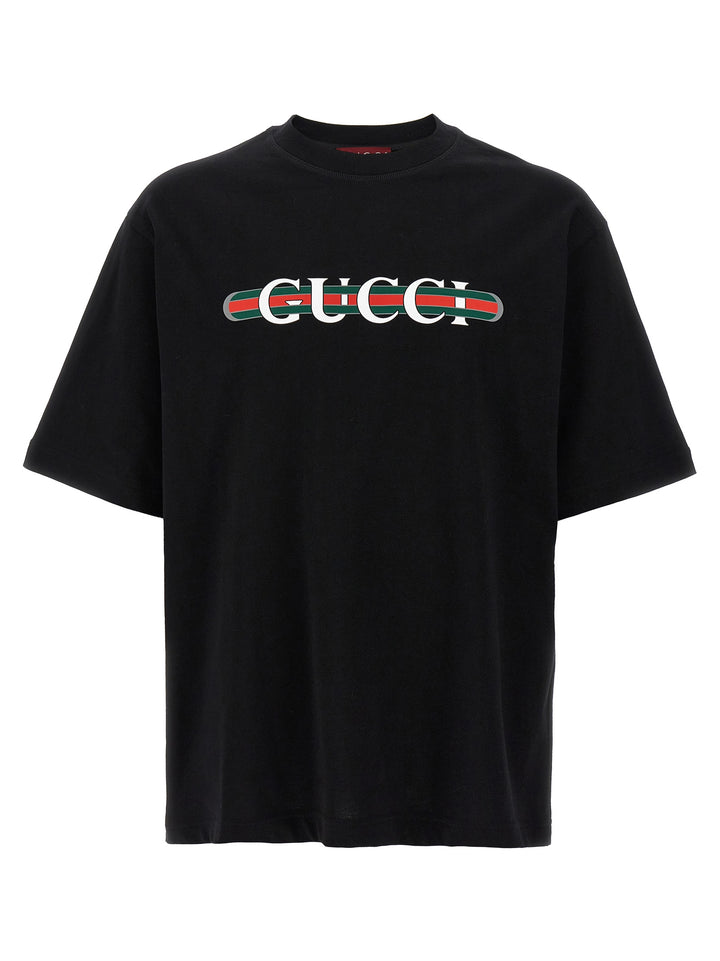 Gucci Gucci Web T shirt - Nero | 6ef0ce9133631414073dcdfd7cb699f0516cc848