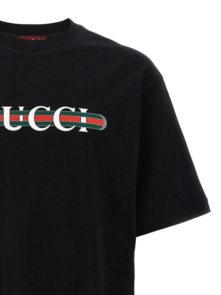 Gucci Gucci Web T shirt - Nero | dbf98b4aea8b48409803c5dda8817587f8bf99c6