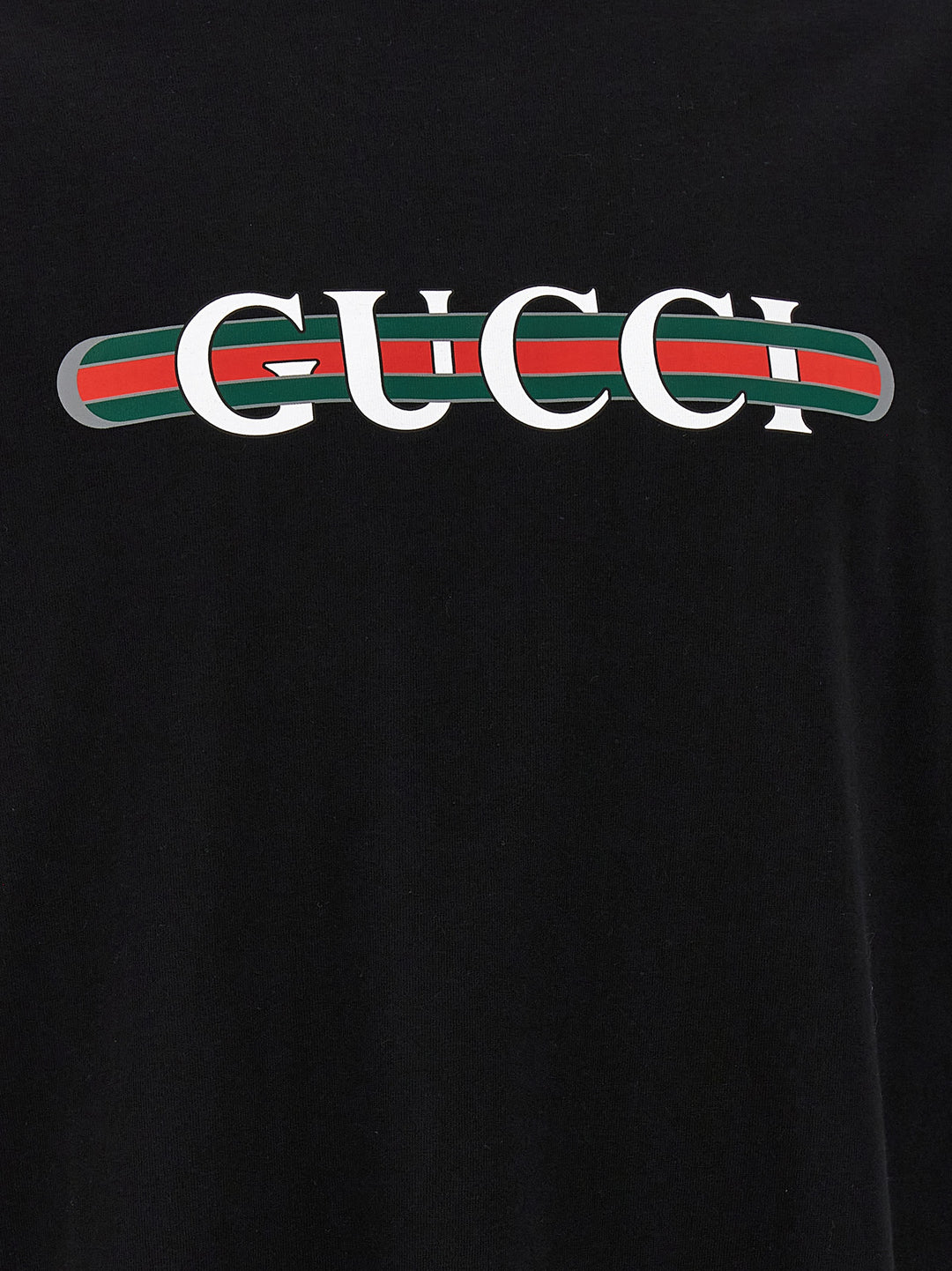 Gucci Gucci Web T shirt - Nero | b68edfa24b06a8b9a15265ce3a621c7e80fd3494