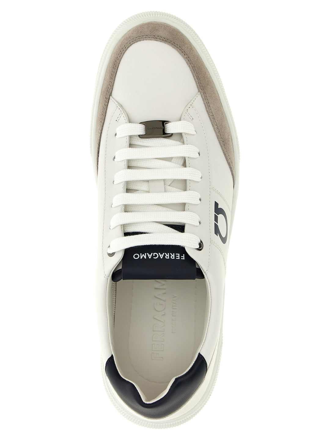 Ferragamo Alaska Sneakers - Bianco/Nero | 680ce993bda2412857e2076e7f45bff38a96afdc