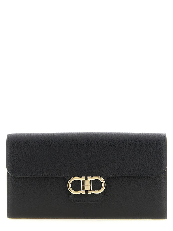 Gancini Wallets And Card Holders Black