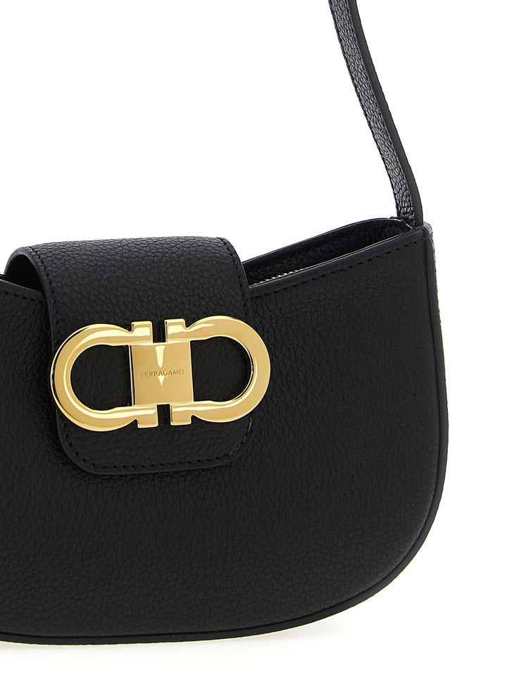 Ferragamo Gabry Borse a Spalla e Tracolla - Nero | 313dcdf8a20ddb77ebfb4cb292f20d9e9b1e2efe