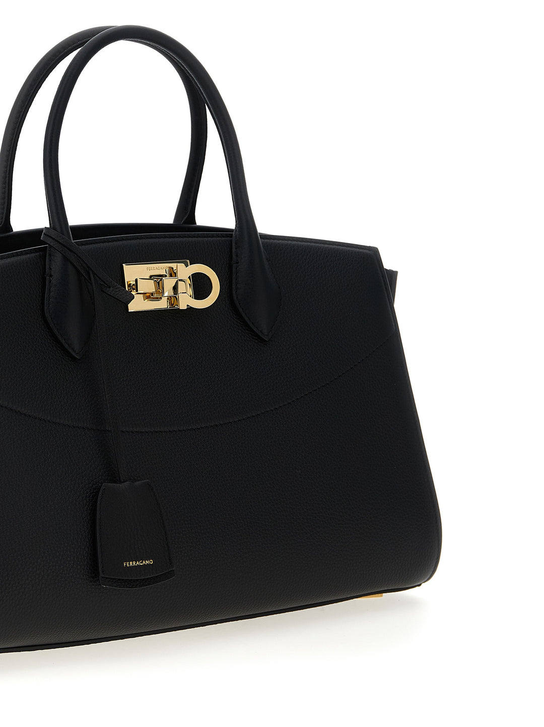 Ferragamo New Ferragamo Studio Soft (L) Borse a Mano - Nero | 9885bd0a89c6f70e4d1cedf86b302a24a412b40c