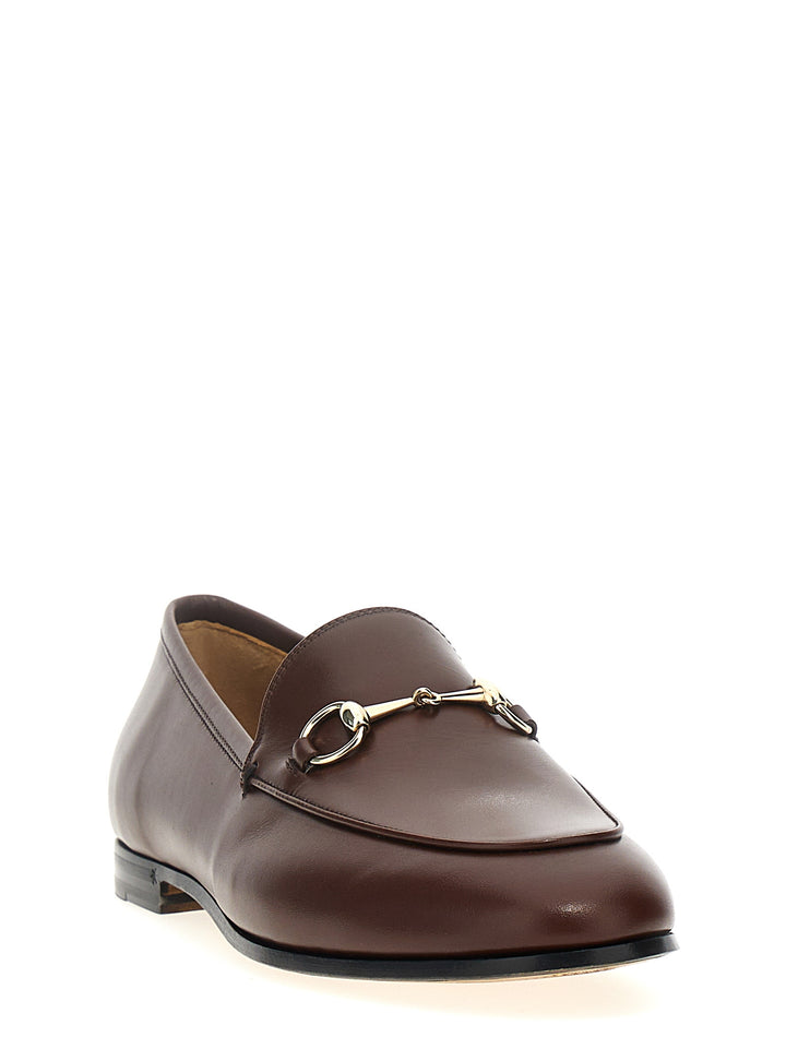 Gucci Jordaan Mocassini - Marrone | f90301d0bd2a98c519e90f480897476dfb7681a9
