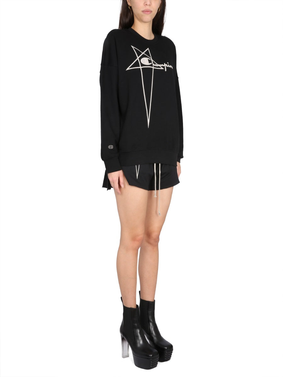 Rick Owens x Champion Felpe - Nero | Wanan Luxury