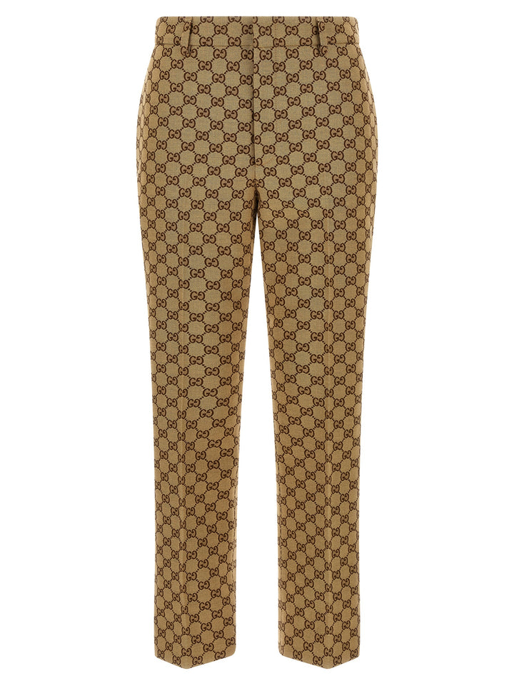 Gucci Gg Fabric Trousers Pantaloni - Beige | 3e43c5c44fa3ba76a9586342d2ed92a5758ab55f