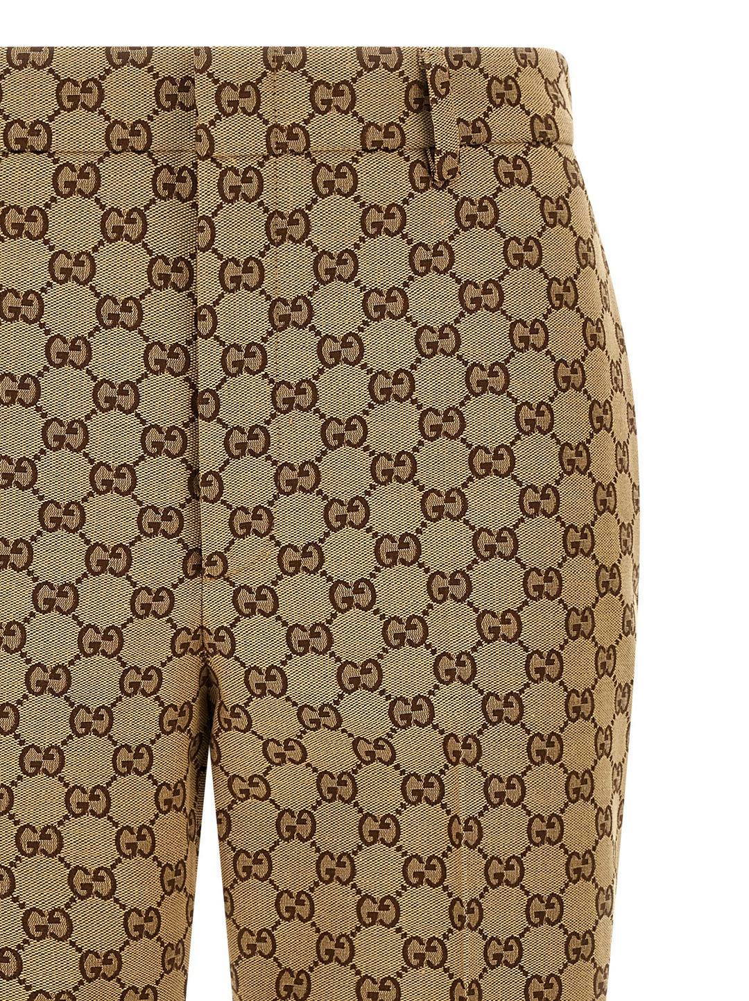 Gucci Gg Fabric Trousers Pantaloni - Beige | da3b16fd7a23cf1239973b330c4b319ce0a7c123