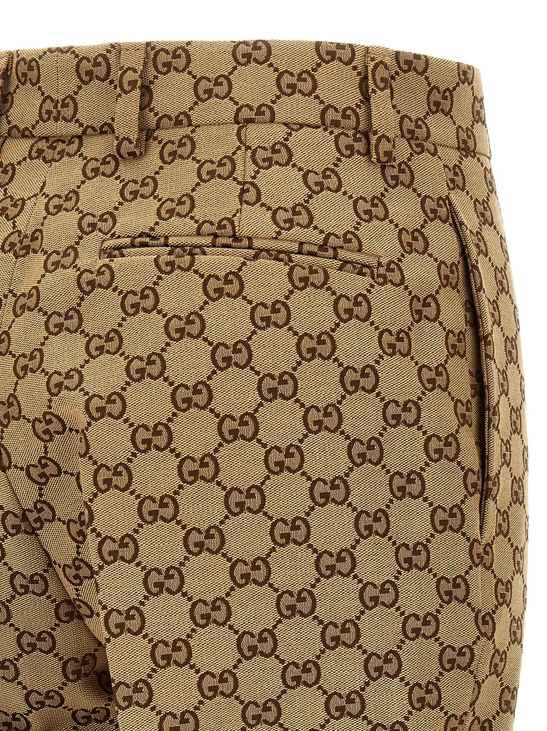Gucci Gg Fabric Trousers Pantaloni - Beige | 368ca01f96b3c0aba5031e154d9b4c9094613b84