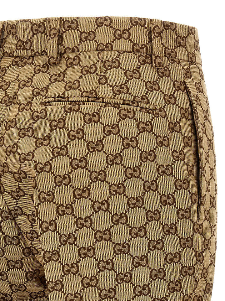 Gucci Gg Fabric Trousers Pantaloni - Beige | 368ca01f96b3c0aba5031e154d9b4c9094613b84