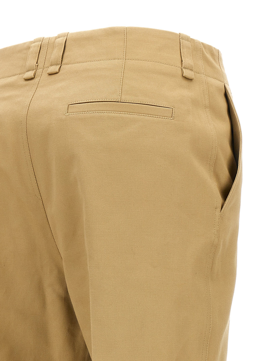 Saint Laurent Drill Pantaloni - Beige | f217f698c55948f7b4b682be5b0c7c30150cab8b