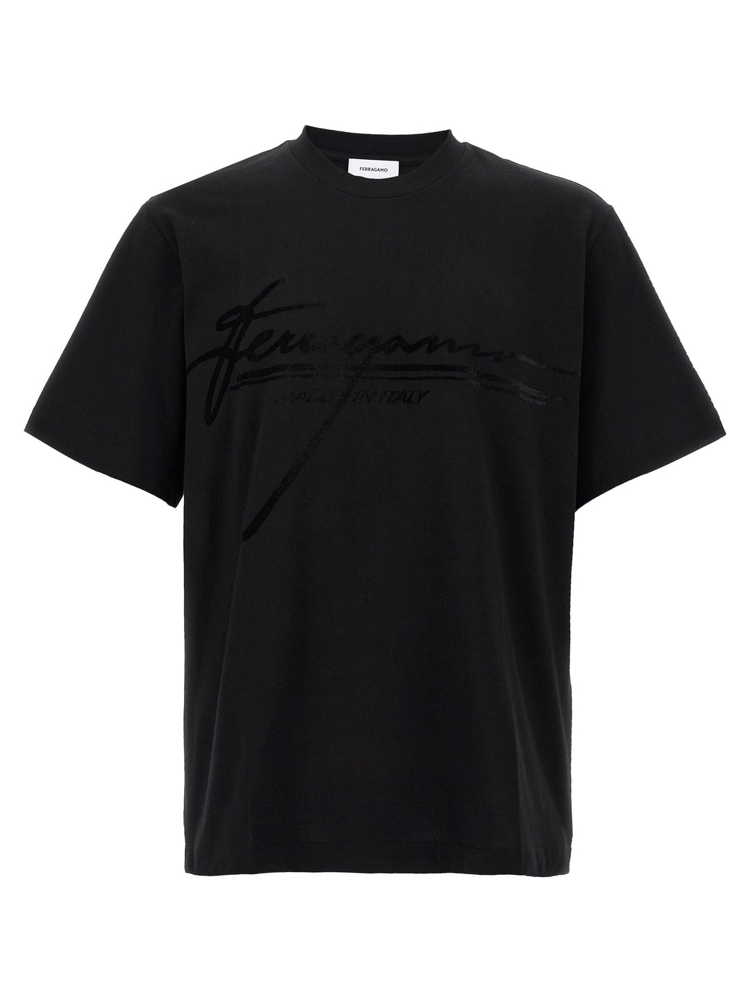 Ferragamo Firma T shirt - Nero | 88e4af3ec2541bc20d0b4ec791782a682b136585