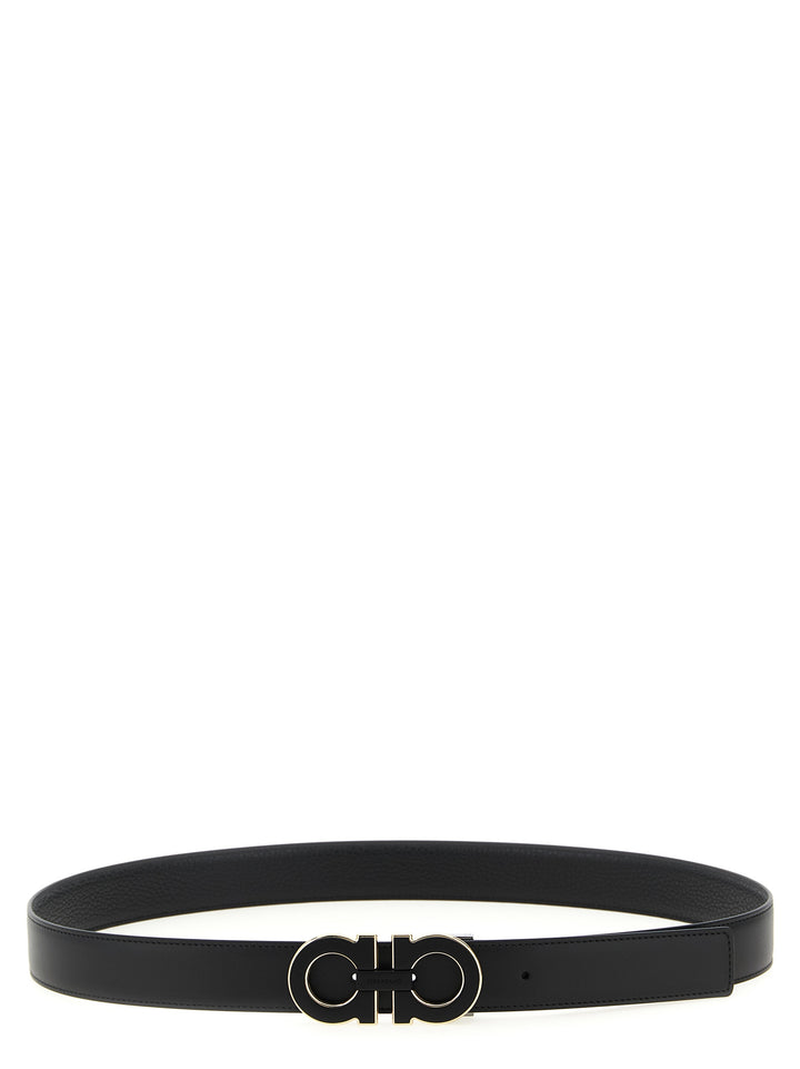 Ferragamo Gancini Cinture - Nero | b25475aabec193a3c0bff25eafaa0f64ba4a5edb
