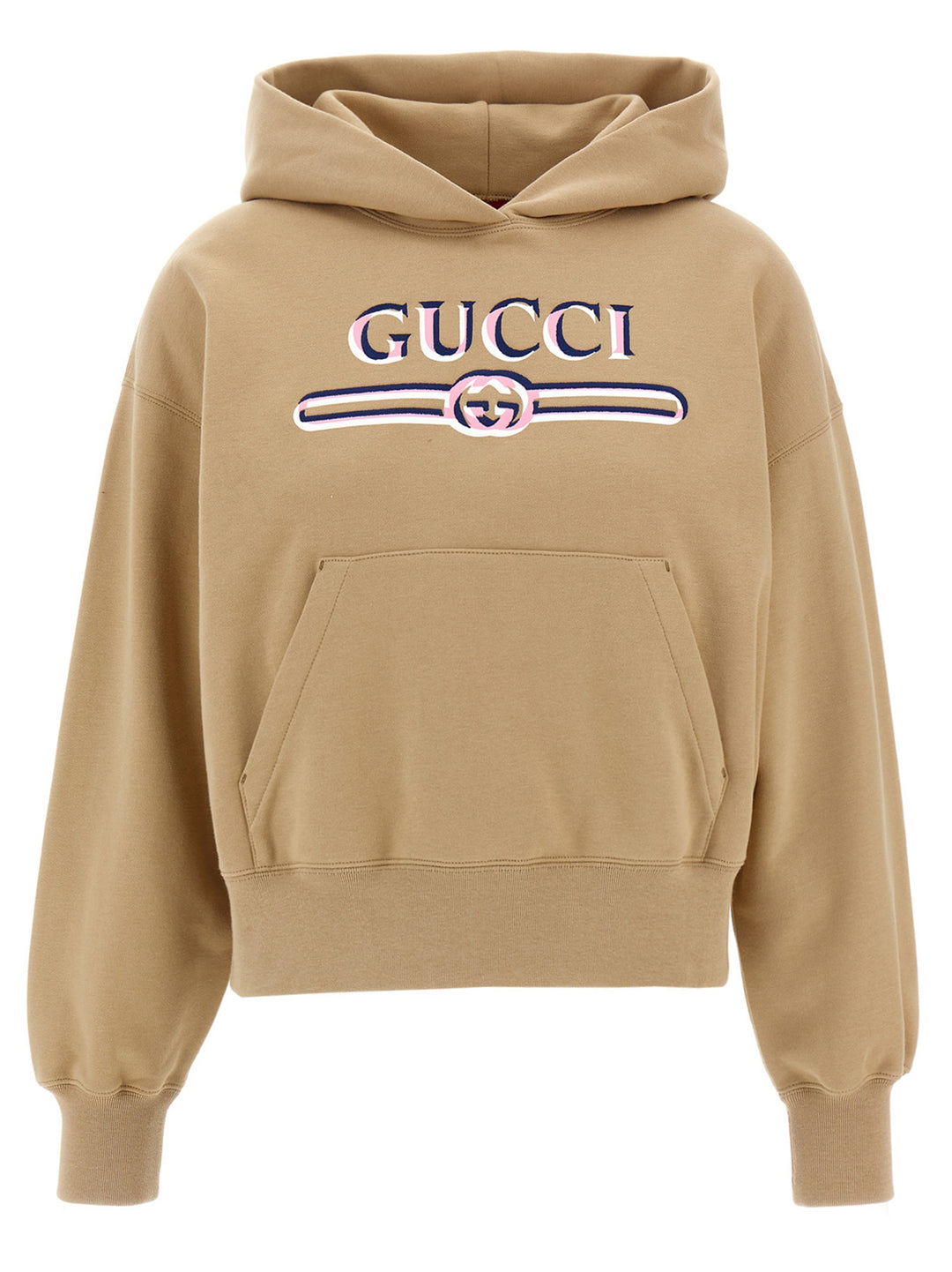 Gucci Logo Hoodie Felpe - Beige | b68db33a5f6c55b25149887d040e3dd0ca7a107a