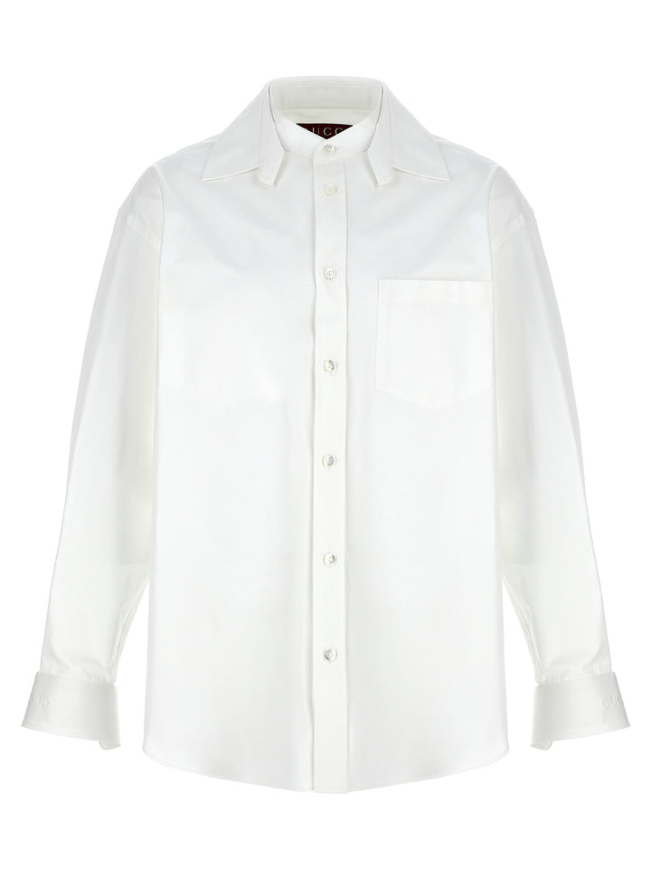 Gucci Double Collar Shirt Camicie - Bianco | e60d5711b493693be5fbcf2d04443c602af90594