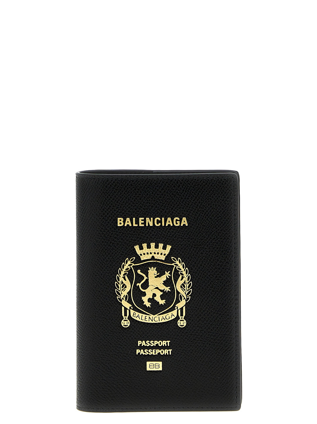 Balenciaga Logo Leather Passport Holder Casa e Lifestyle - Nero | 87d3811d6ff00e837962623784126034d8082657