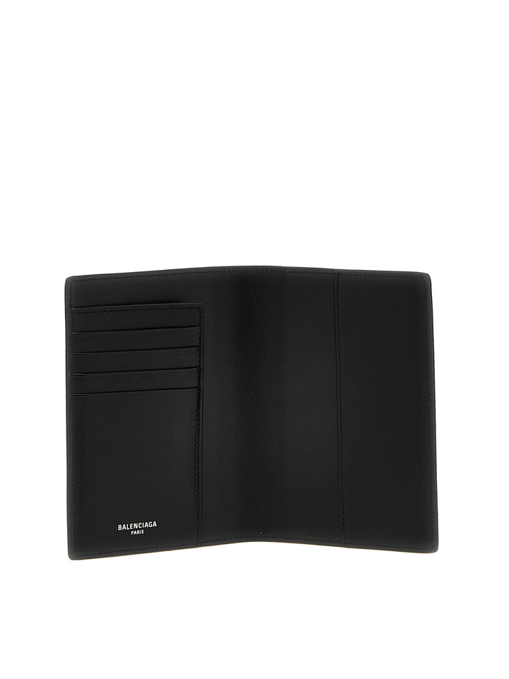 Balenciaga Logo Leather Passport Holder Casa e Lifestyle - Nero | bc35d5593ae2de9d7a7ea5a2e8cc89deec6833f4