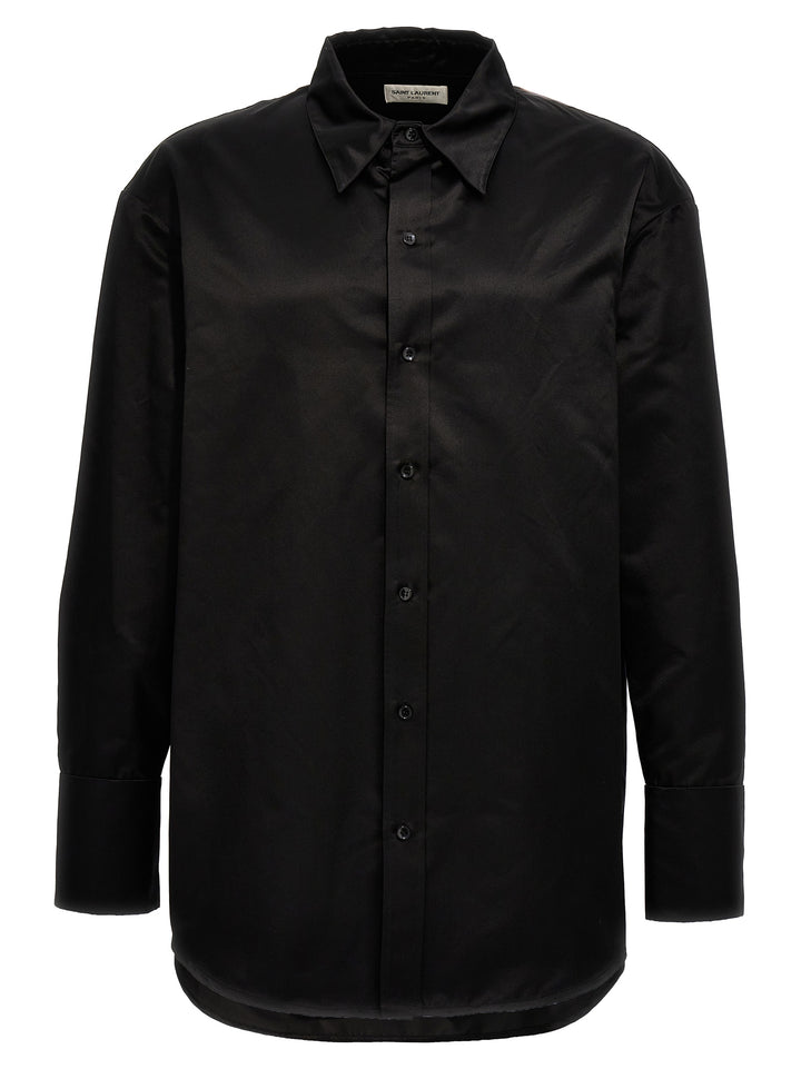 Saint Laurent Silk Shirt Camicie - Nero | 638ffa499b547aee1de943d9b8fbac1555f0b497