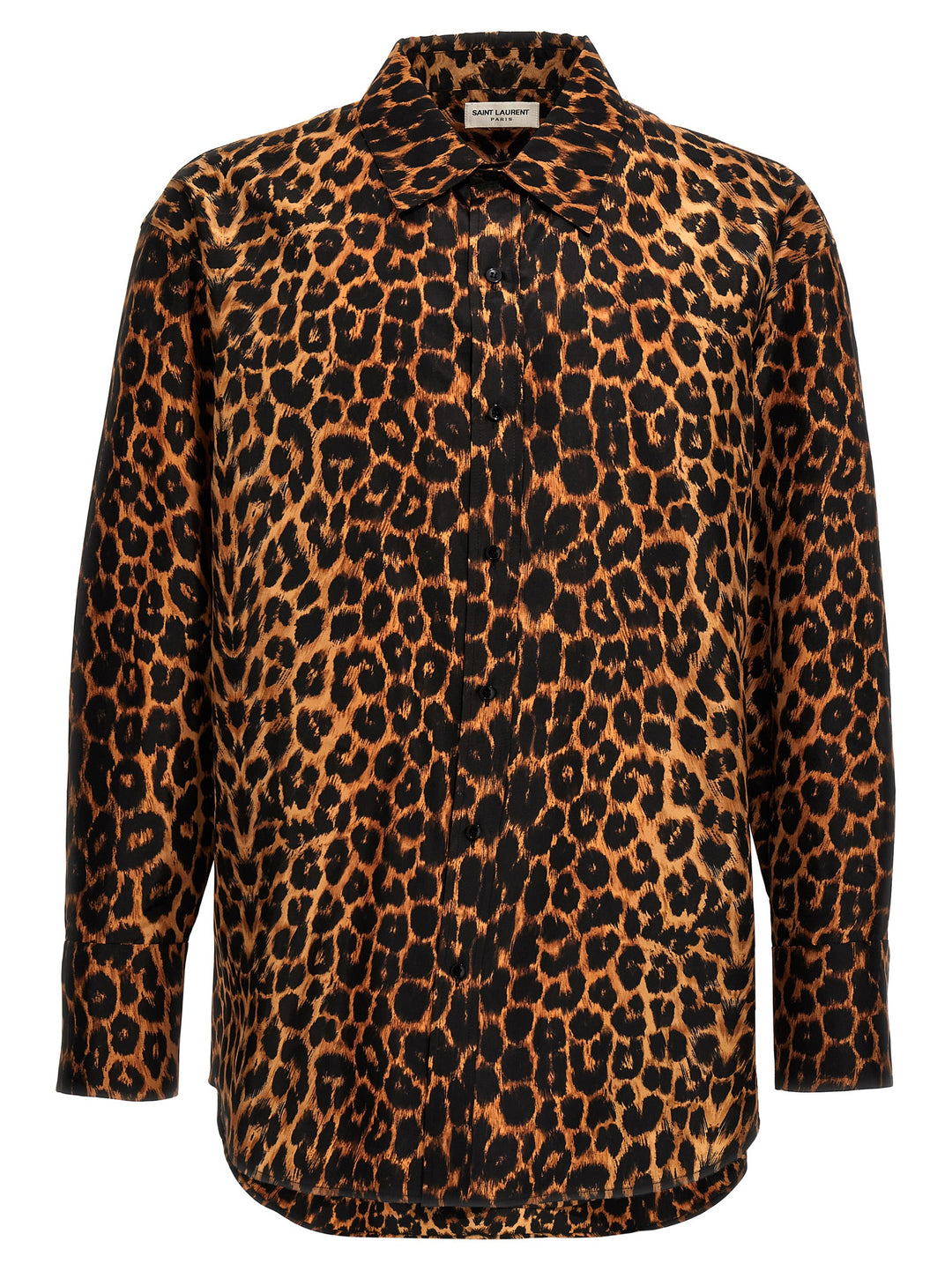 Leopard Print Taffeta Shirt Camicie Multicolor