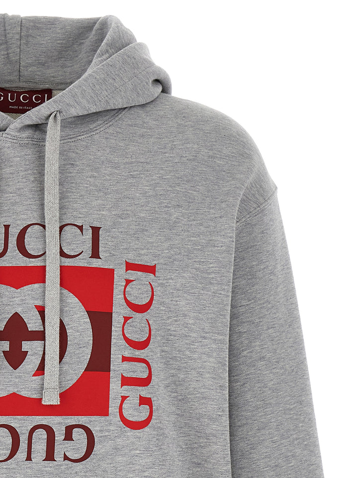 Gucci Gucci Incrocio Gg Felpe - Grigio | 8b828a85a3af2dce1202ecca22226701896eb307