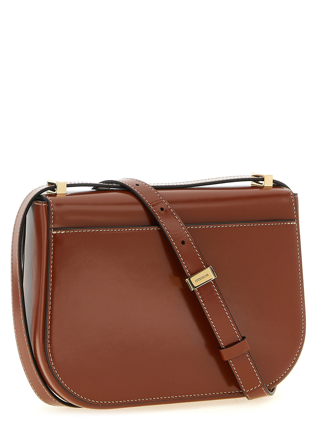 Ferragamo Double Gancini Borse a Tracolla - Marrone | b8478b747c15ec12dc334563e97b44beaab20b1a