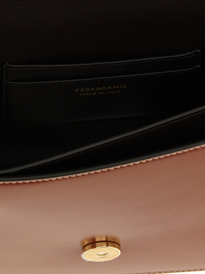 Ferragamo Double Gancini Borse a Tracolla - Marrone | 9c532d25dff4452205ae85f5ee130396d35967fd