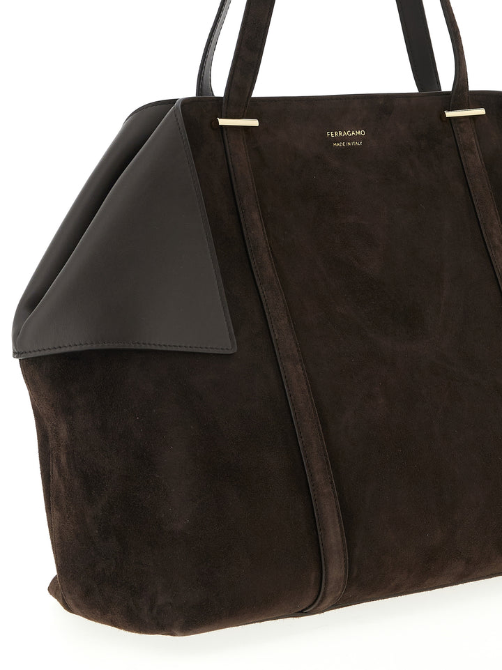 Ferragamo Scarf L Borse a Spalla e Tracolla - Marrone | 7b60e28ad74a2808701684969fcebe8d0a8b5dd9