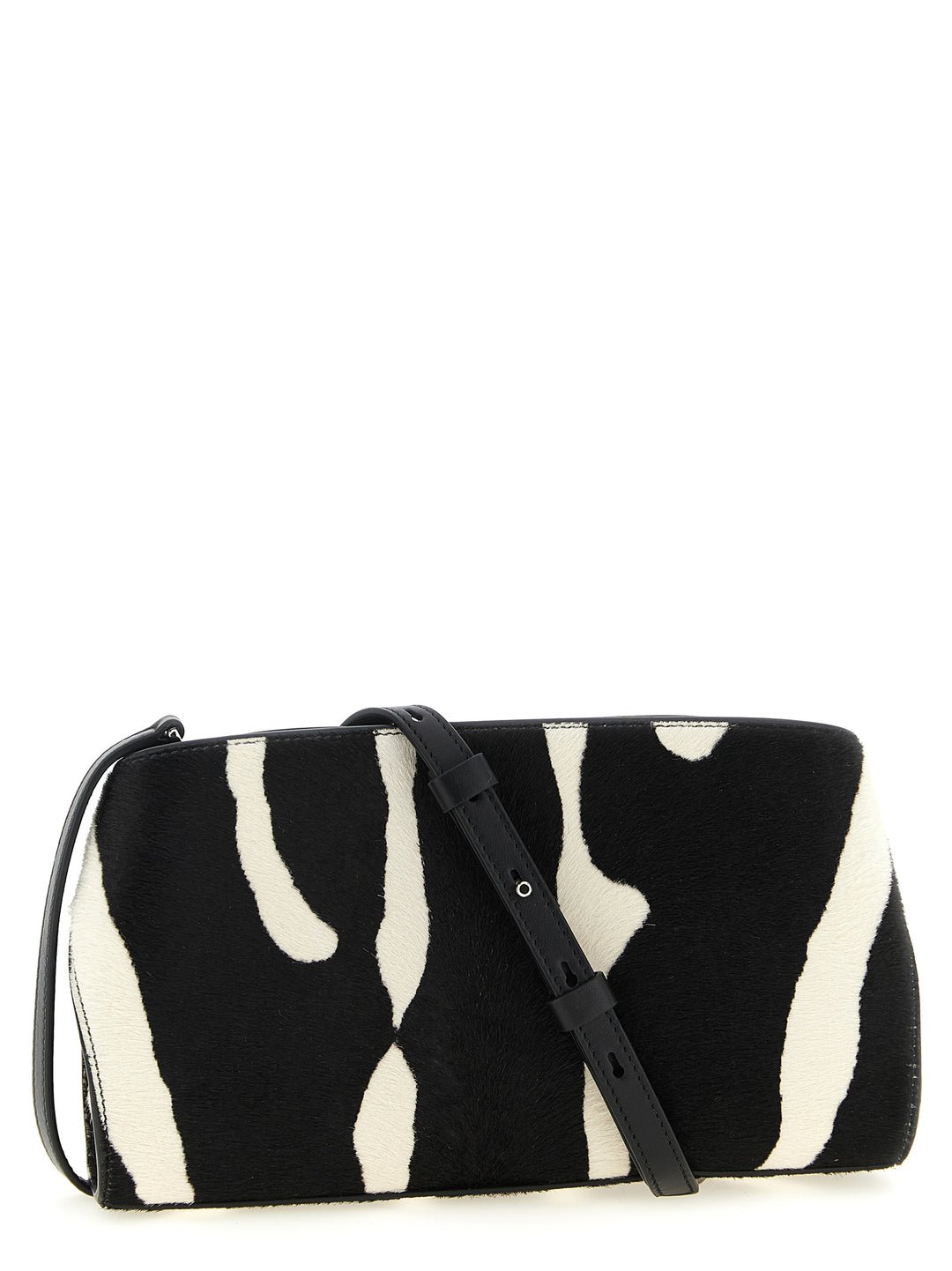 Ferragamo Hug Cb E/W Clutch - Bianco/Nero | 1c4b76730b83a5080dfcc07fffcd9810a1434035