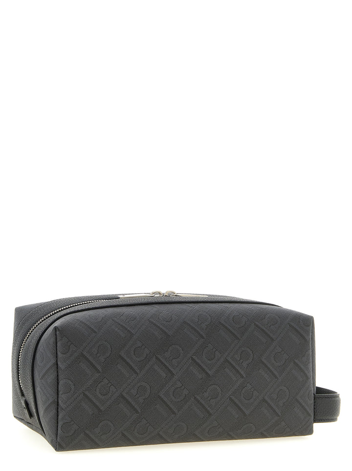 Ferragamo Dopp Kit Beauty - Nero | 30a731e6042f87cf7b97e36e5c0436efdcf0e4da