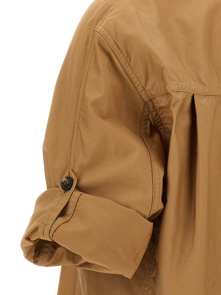 Saint Laurent Twill Blouse Camicie - Beige | 9f8a7a753e3494eea95c5b68ae187542ff94bb36