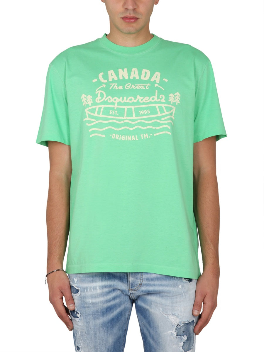 Dsquared2 T shirt - Verde | Wanan Luxury