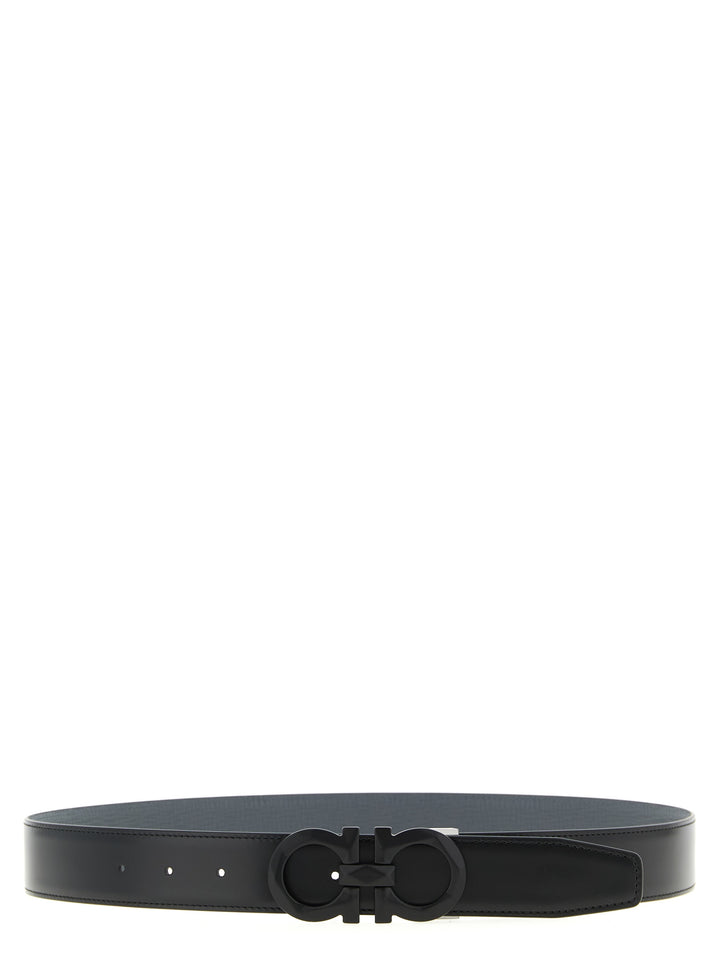 Ferragamo Gancini Cinture - Grigio | a43abf07ad68f12faac46f3244940793f3b1cd79