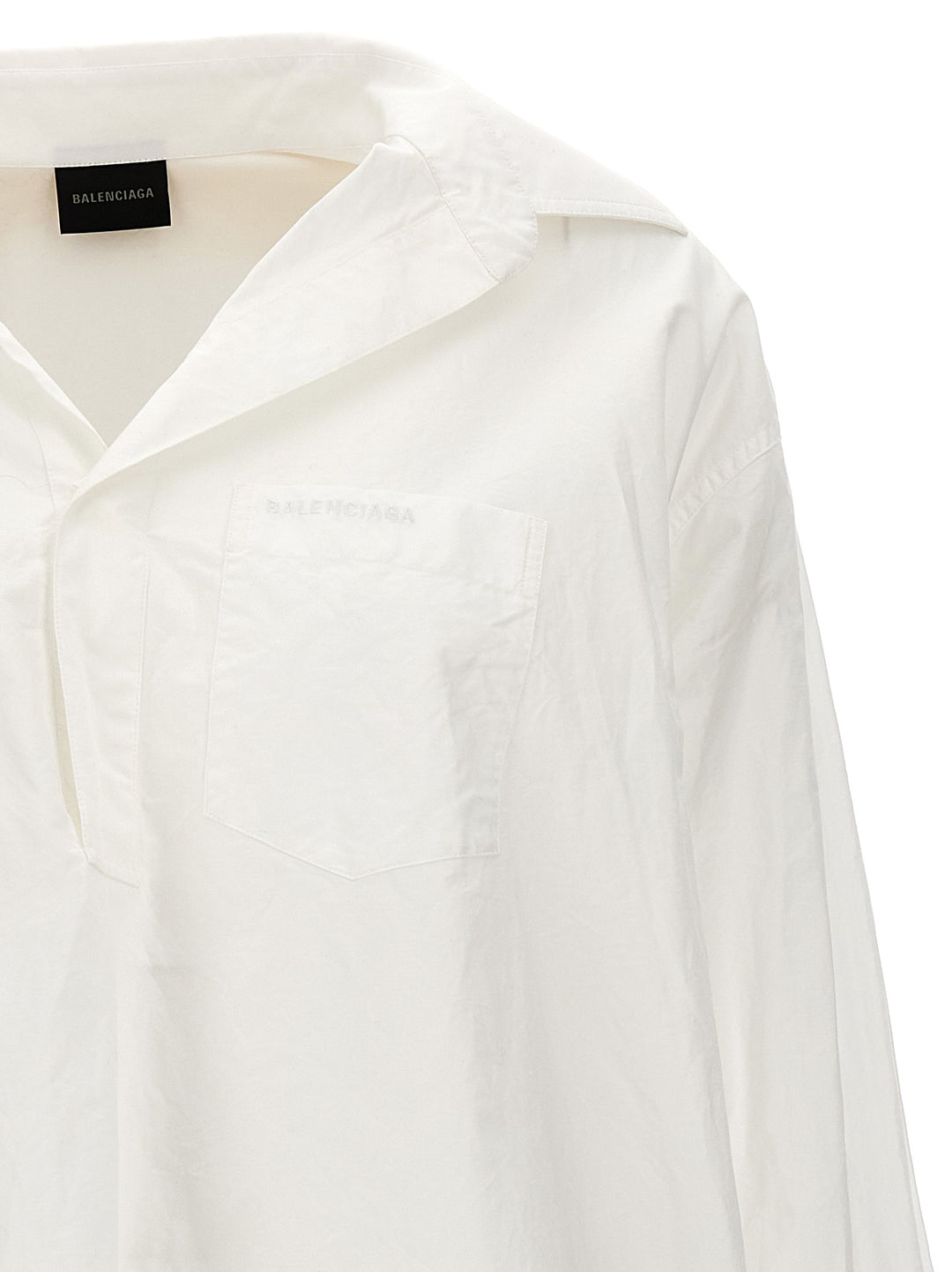 Crumpled Effect Shirt Camicie Bianco