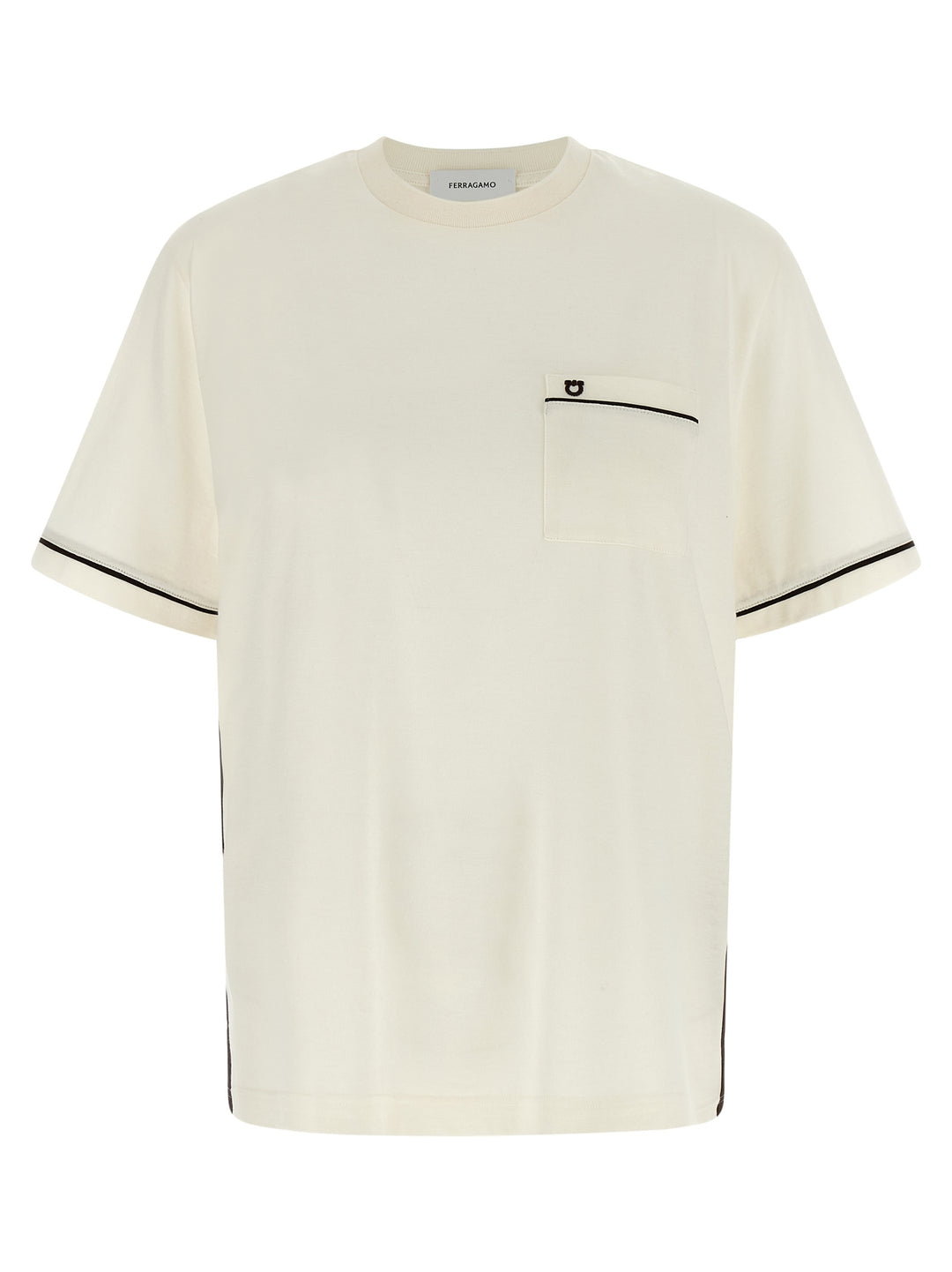 Ferragamo Gancini T shirt - Beige | 5b0271b3a065e1adc7ba84404ce892750d083acb