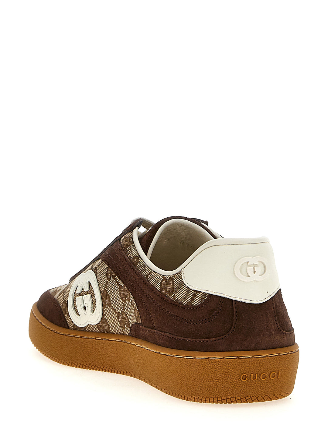 Gucci Incrocio Gg Sneakers - Marrone | db6497f5362ed6384495604b6db2008c940dbf5b