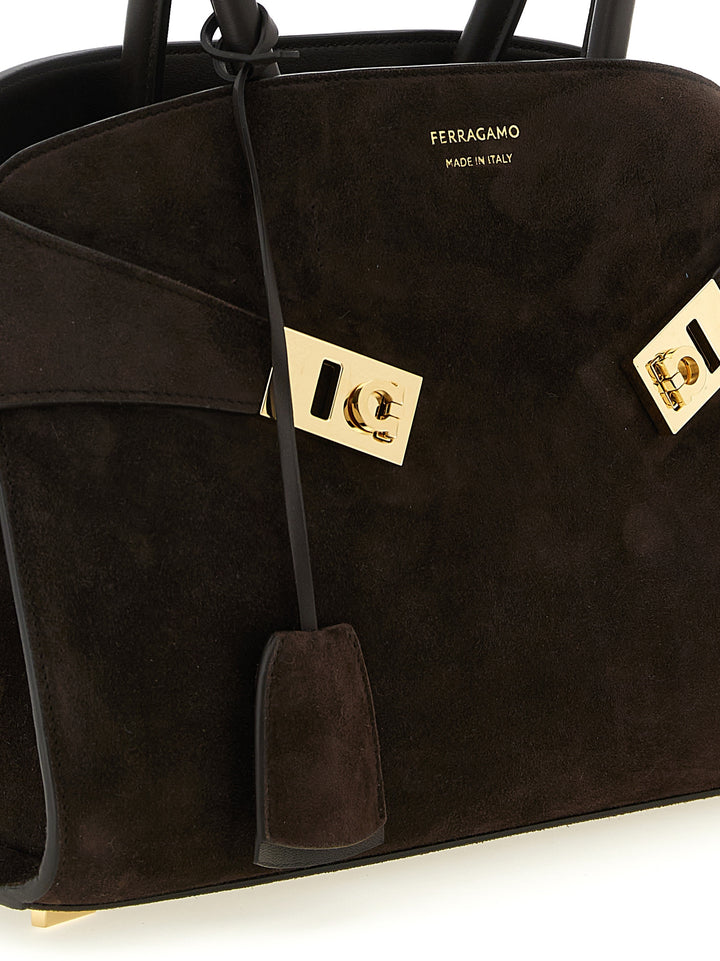 Ferragamo Hug Th (S) Borse a Mano - Marrone | bc6f544ff29406e117104ad3280715252efa99f1