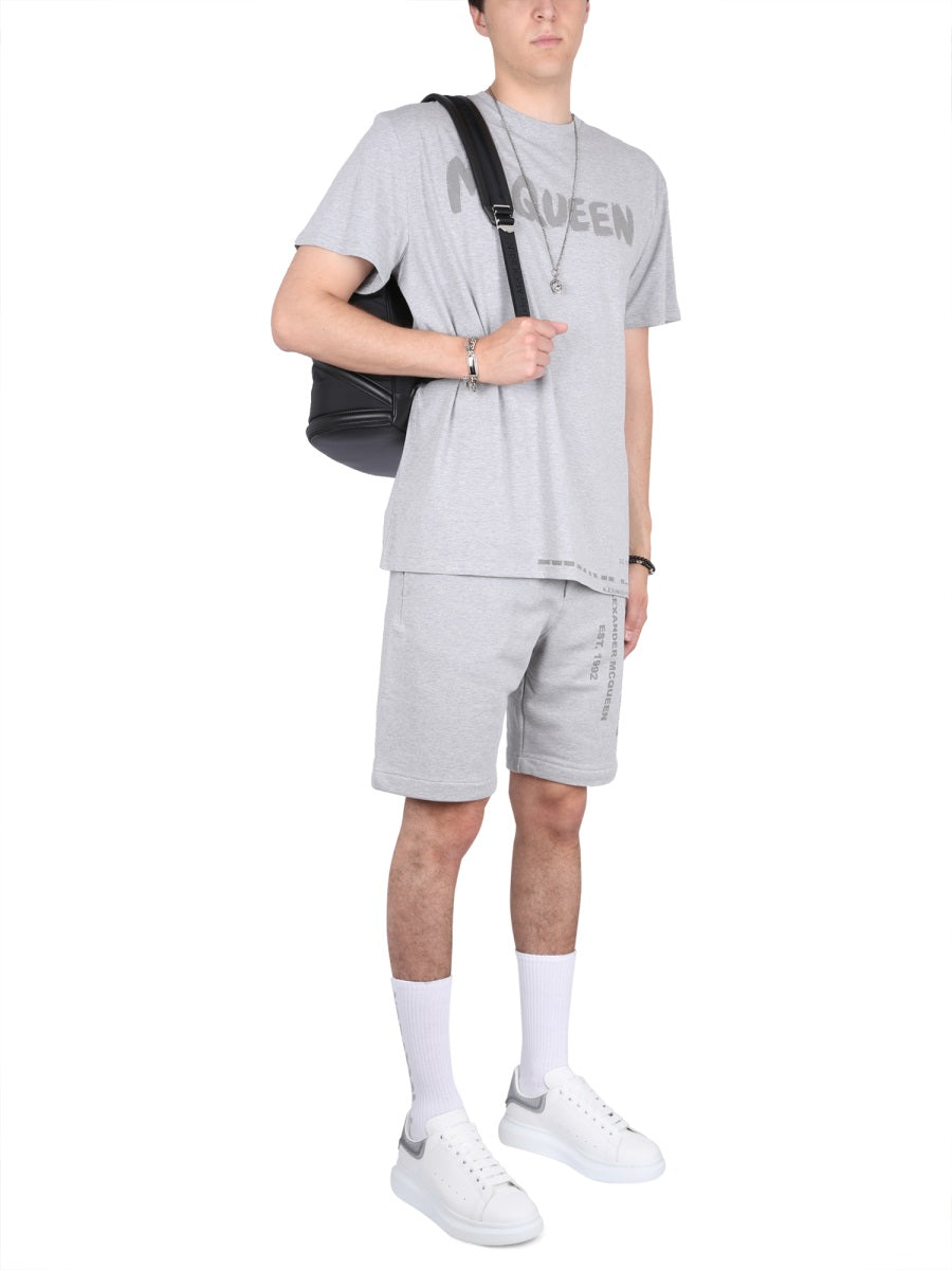 Alexander Mcqueen Shorts - Grey | 03515c9c400e1630445fcb3c2cdff33b5085e4db