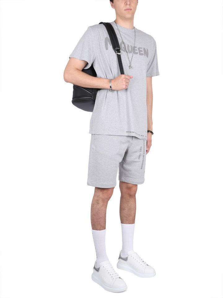 Alexander Mcqueen Shorts - Grey | 03515c9c400e1630445fcb3c2cdff33b5085e4db