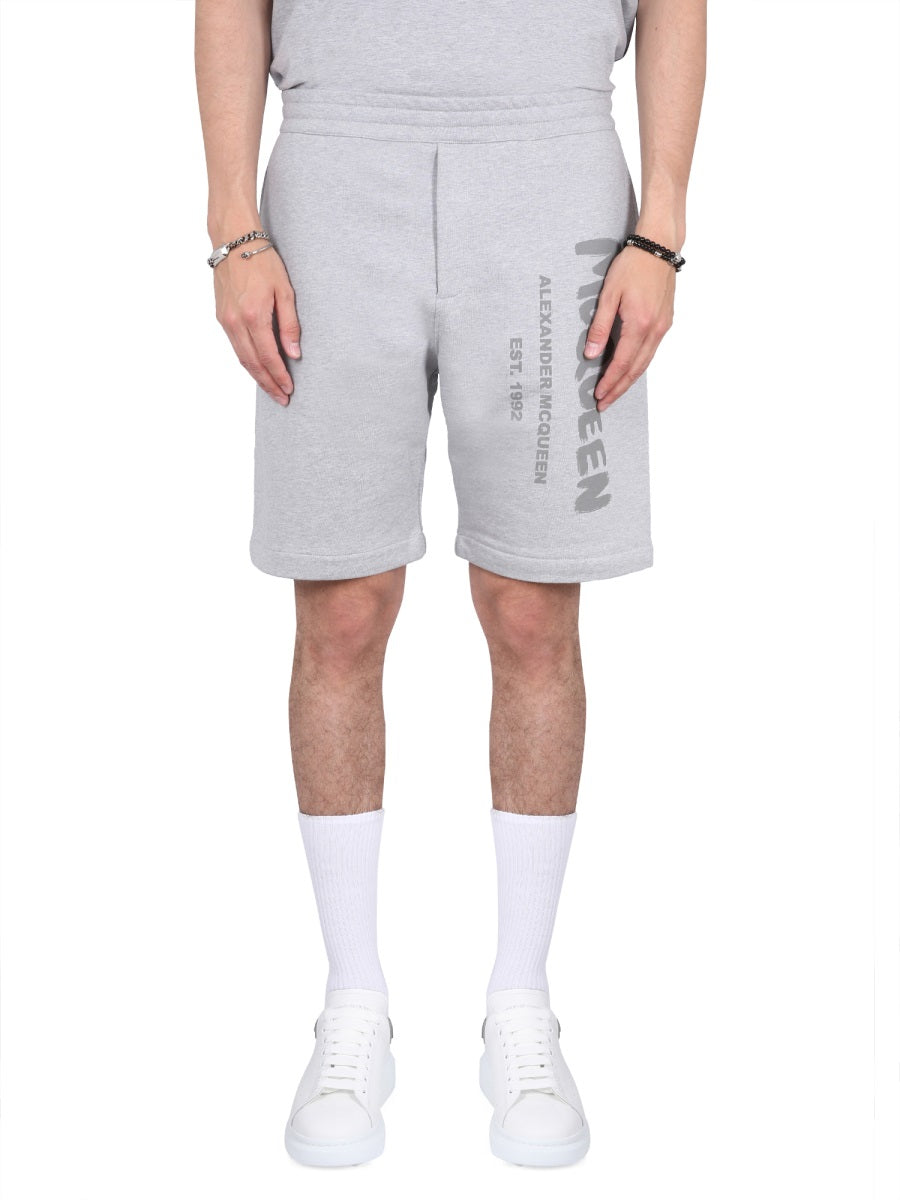 Alexander Mcqueen Shorts - Grey | 573c8651173b86ff7efc1eea0a074bce737a5291