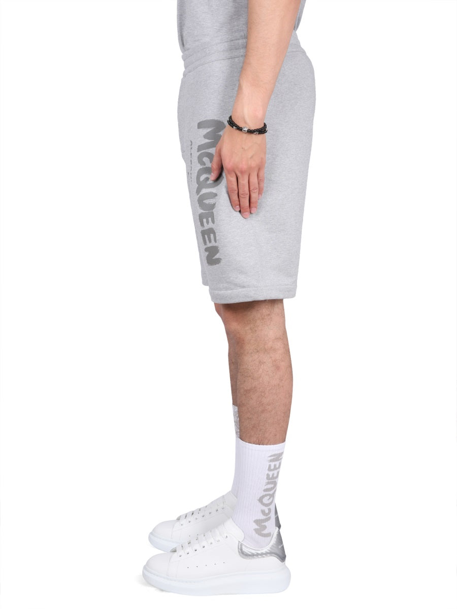Alexander Mcqueen Shorts - Grey | a8716b61503a29f4dd33ae3649b3e8f2de04a720